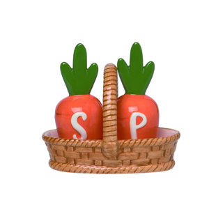 Easter Parade Ceramic Salt And Pepper Shaker Set (Set of 3)