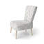 Chaise rembourrée Modern - Chaise d'appoint blanche White Blossom-636484179