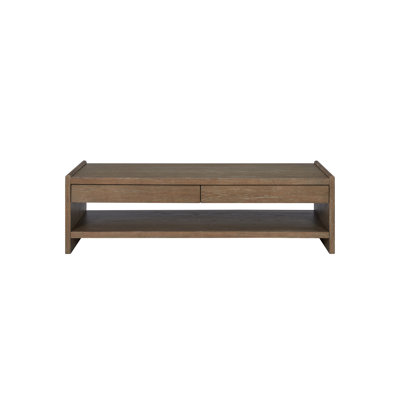 Marielle Daxton Cocktail Table with 2 Soft-Close Drawers & Lower Shelf