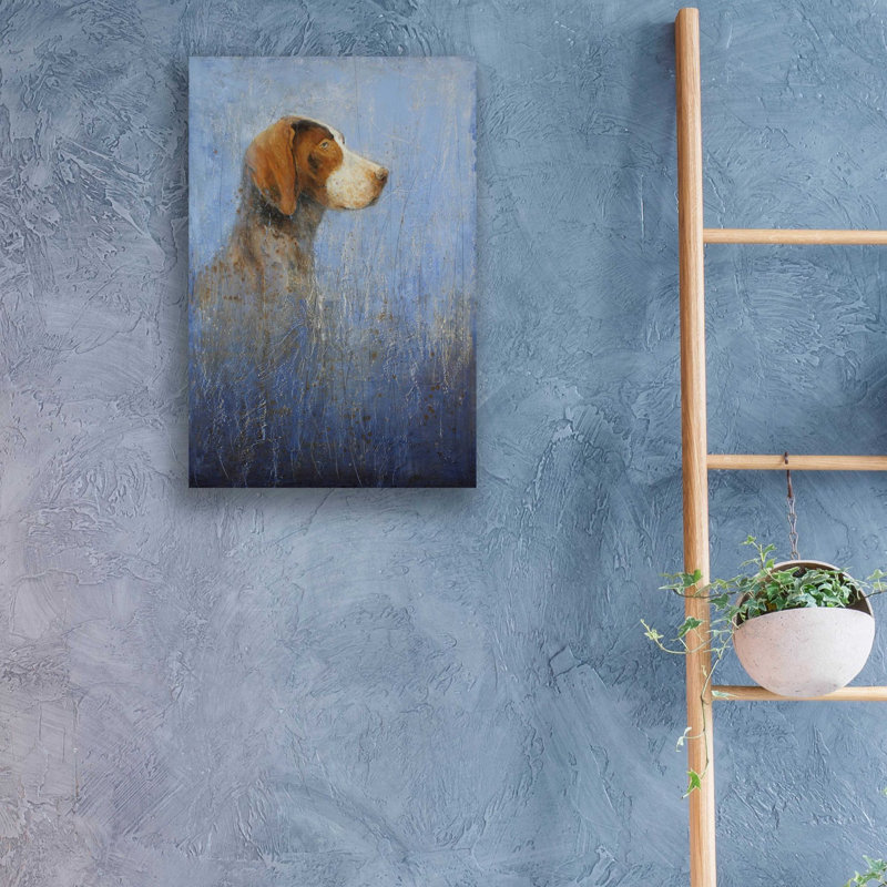 «A Very Good Dog» par Matt Flint, art mural en verre acrylique, H 24 po x l 16 po