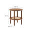 Table d'appoint ronde avec tablette en rotin Modway Torus-90623434