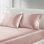 Taies d'oreiller standard 2 pièces 20 x 30 po Satin Blush
