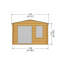 Springdale 12 x 8 Ft. Tongue and Groove Log Cabin-2025143189