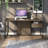 Lochlan Steel Writing Desk with Built-In Electrical Outlet-1231054877