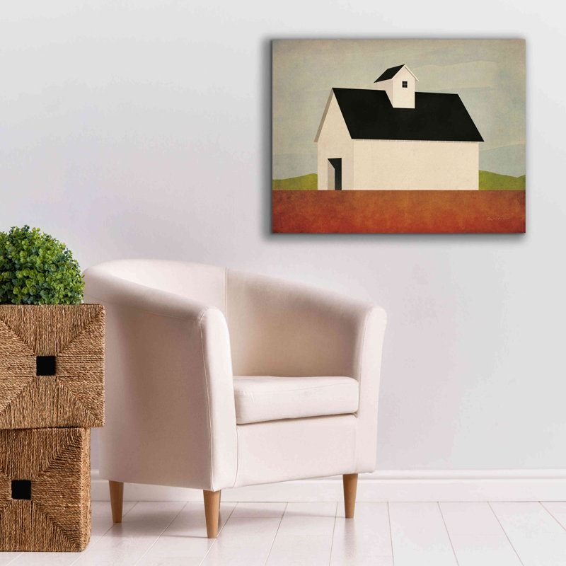 «Fall Barn» par Ryan Fowler, estampe numérique sur toile, H 26 po x l 34 po x P 1,5 po