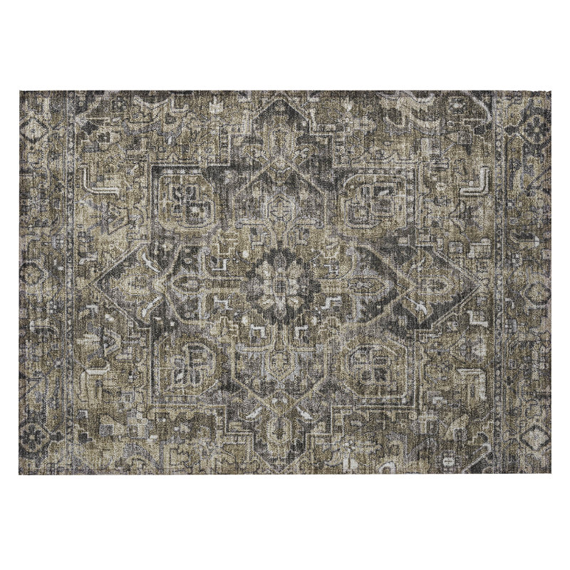 Rectangle HomeRoots Area Rug with Non-Slip Backing