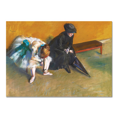 L'attesa by Edgar Degas - Rectangle Print