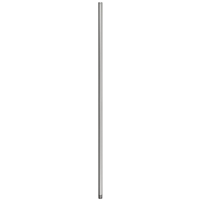 Ceiling Fan Down Rod, Satin Steel, 48" H x 1" W x 1" D