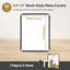 Paquet de 30 couvercles de menu de restaurant simple 8,5 po x 11 po WeChef