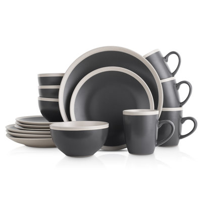 Stone Lain Serenity 32-Piece Dinnerware Set Stoneware