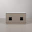 Meuble-lavabo de comptoir en marbre blanc de 60 po avec miroir Chestnut-648051982