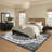 Vintage Area Rug 8x10 Area Rug Washable Indoor Carpet for Bedroom Playroom Nursery Living Room Black-2109529639-2109529637