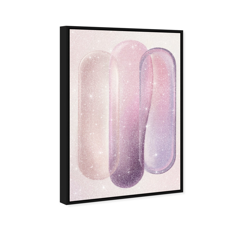 Berry Layers Print by Oliver Gal, 16"H x 11"W, Black Floater Frame