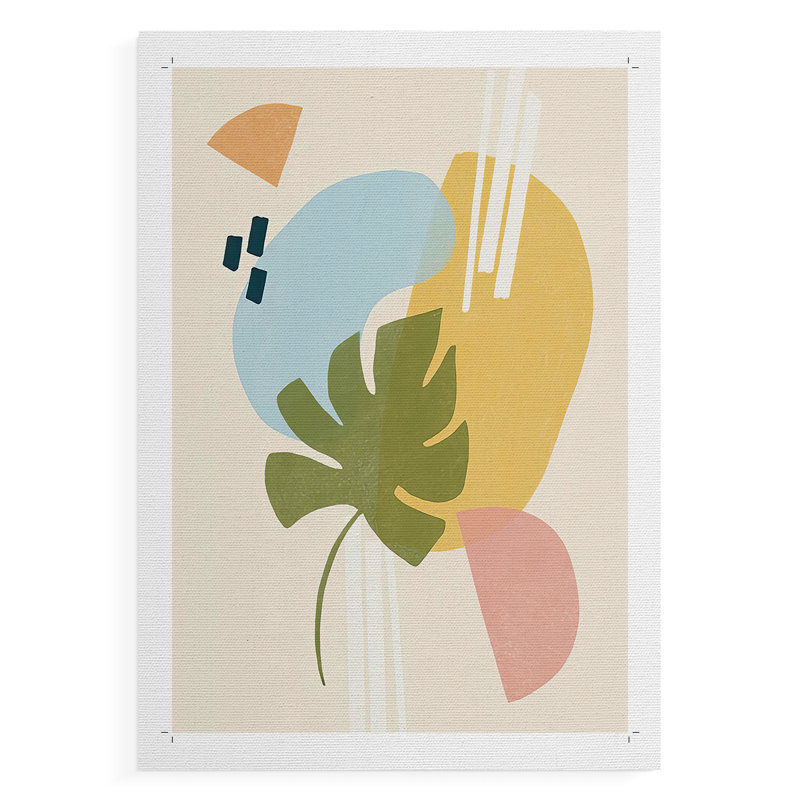 Memphis Symphony II - Impression sur toile seulement - NON-CADRE, H 48 po x l 32 po