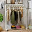 Auria Heavy Duty Metal Clothes Rail Open Wardrobe On Wheels With Storage Shelf