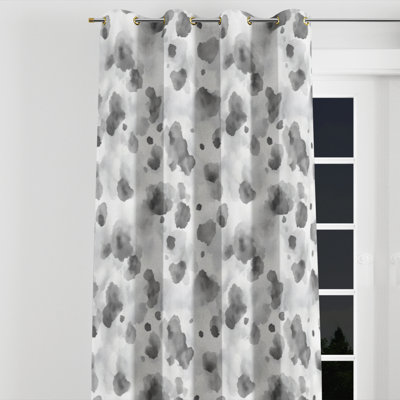 Rideaux Modern Window - rideau à œillets noir Aziza - 1 panneau