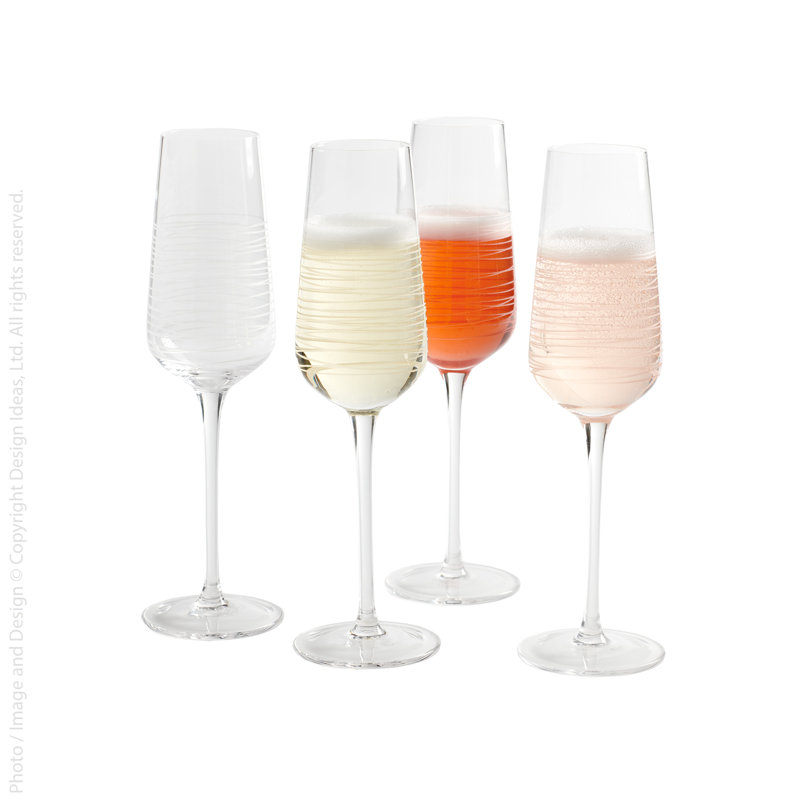 Ensemble de flûtes à champagne Solis / 4