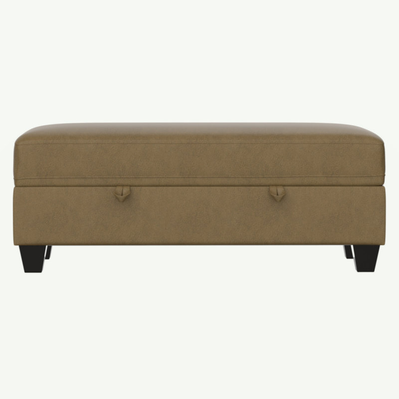 Repose-pieds avec rangement Drason Brown, Brun
