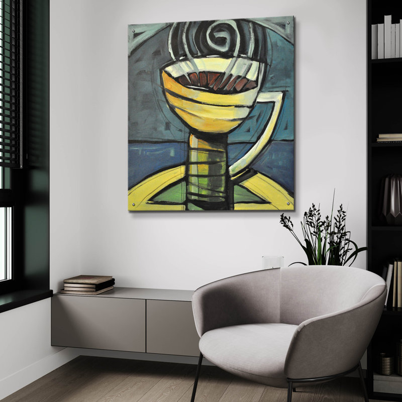 «Coffee Cup 3» par Tim Nyberg, H 36 po x l 36 po x P 0,2 po
