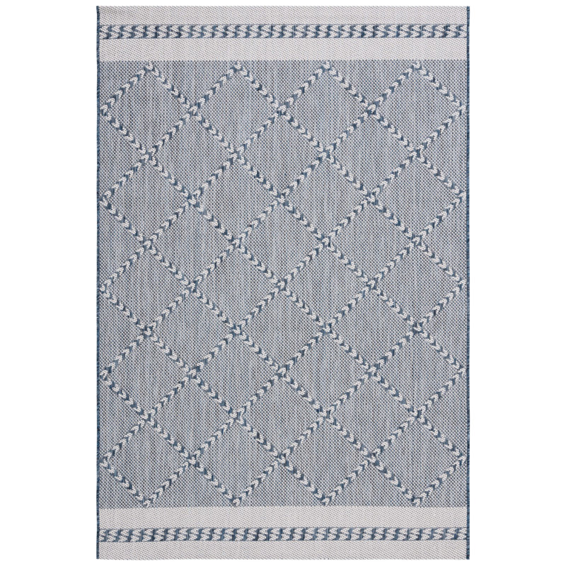 Kaitlin-Leigh Performance Solid Color Indoor/Outdoor Area Rug, Rectangle 4' x 5'7"