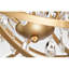 Lustre orbe 5 lumières en métal et cristal 18,9 po Quon-1470411889-1395249486