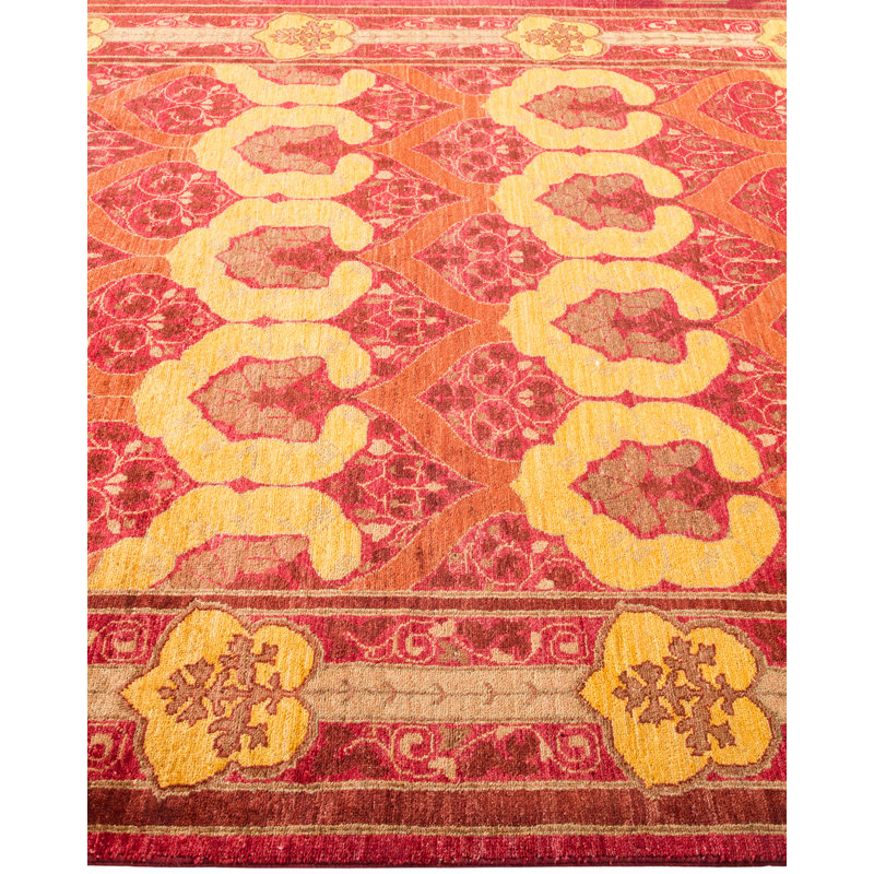 Arts & Crafts One-of-a-Kind 5' 10" X 8' 10" Hand Knotted Area Rug