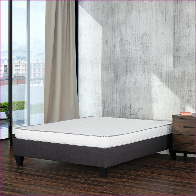 Matelas, lit ferme ferme en mousse réversible pleine grandeur 6 po, blanc neige | Polyester | Double