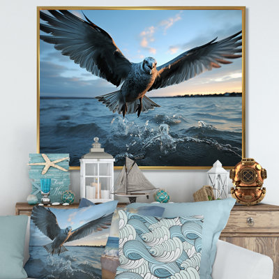 «Coastal Seabird Rising», reproduction sur toile