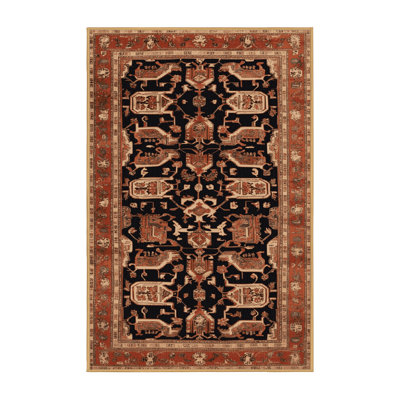 Tapis brun lavable à la machine