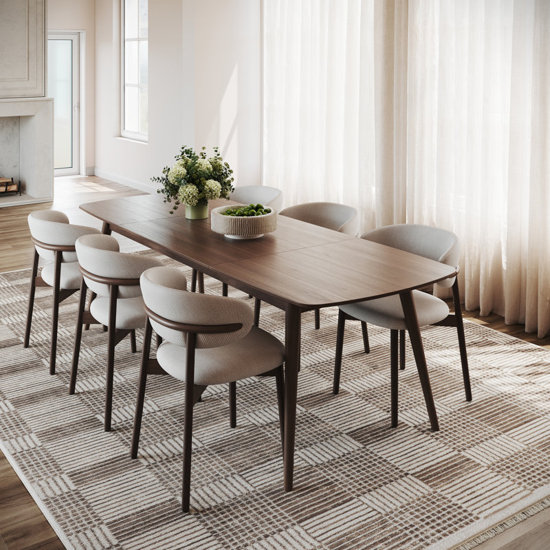  Brellia Modern Checkered Area Rug, Rectangle 8' x 10'