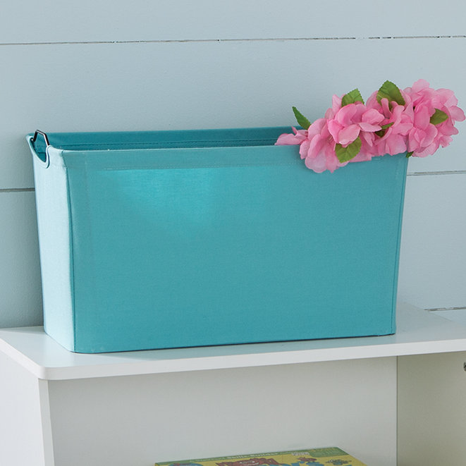 Large bac en tissu, Aigue-marine
