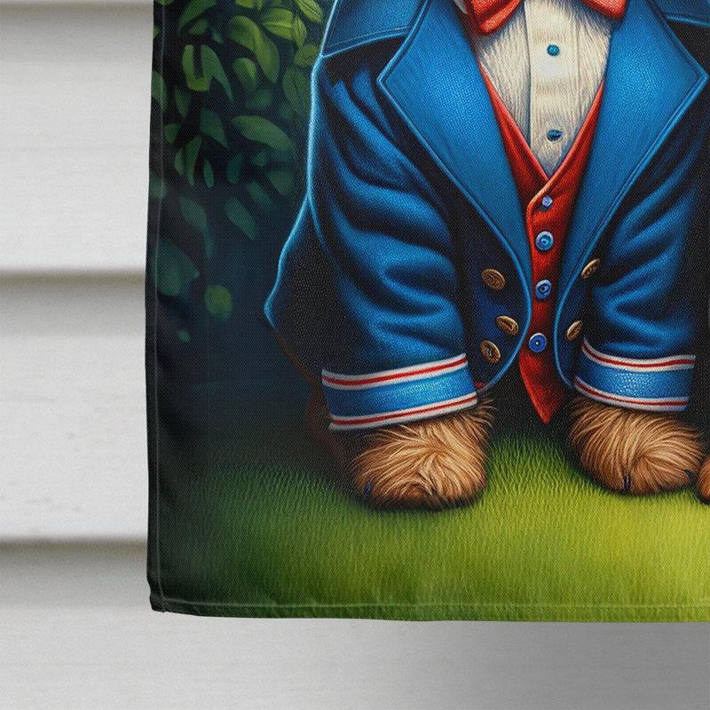 Drapeau «All American House», Bleu / rouge Griffon bruxellois