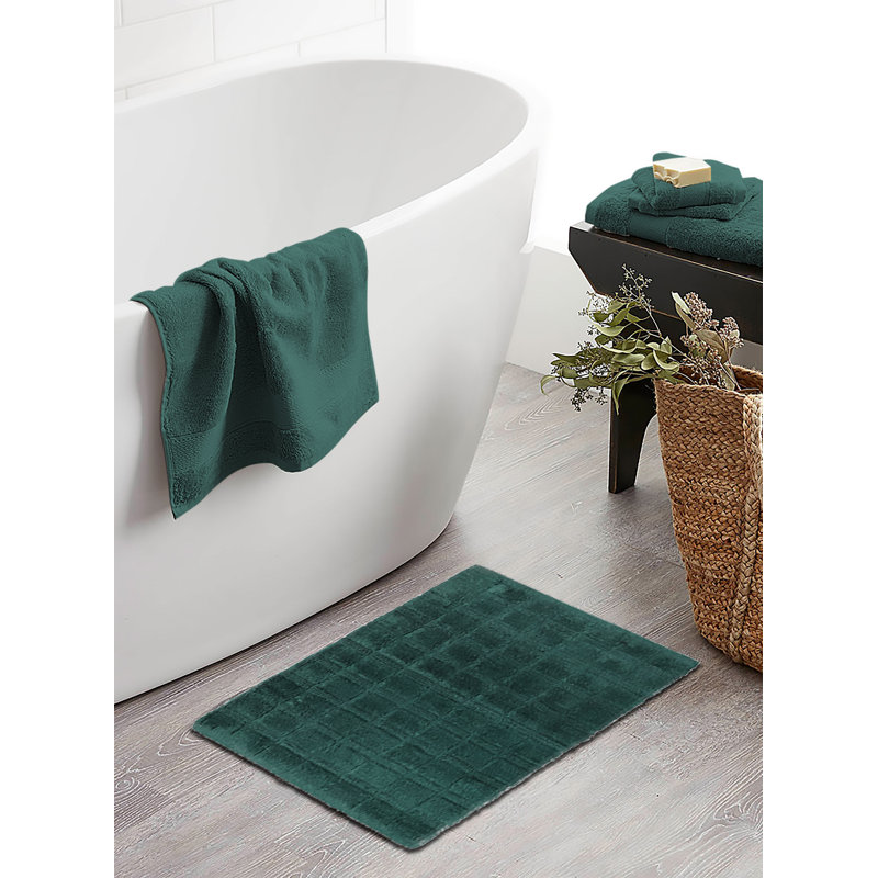 Cotton Bath Mat, Green