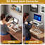 Adjustable Metal Base Standing Desk Converter