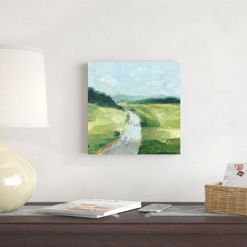 Chemin de campagne II, H 12 po x l 12 po x P 1,25 po