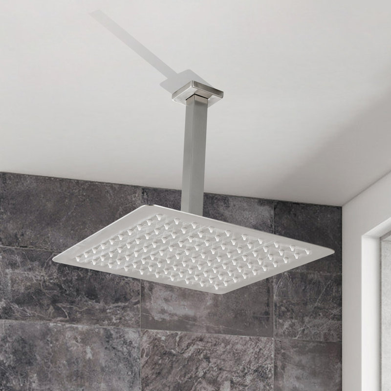 Rain Fixed Shower Head, Brushed Nickel