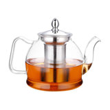 1000ml Glass Teapot with Removable Infuser, Stovetop Safe Tea Kettle