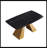 Ashni Rectangular ,Kitchen table,Pedestal dining table with pure natural material-463918697-463918696-422279738