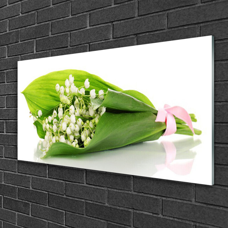 Flowers Floral - Unframed Photograph on Glass