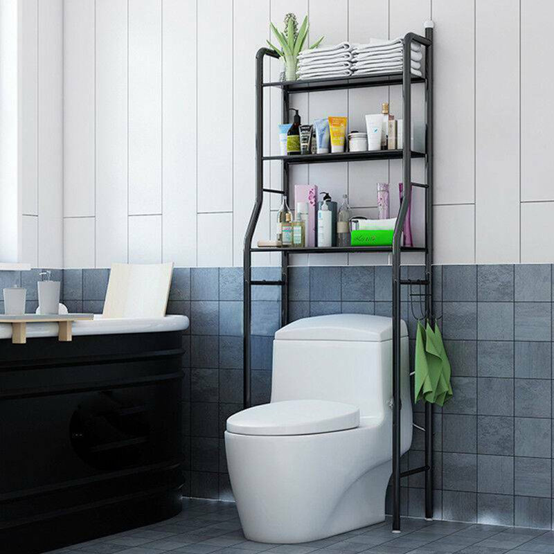 Glendale Free-Standing Over the Toilet, Black
