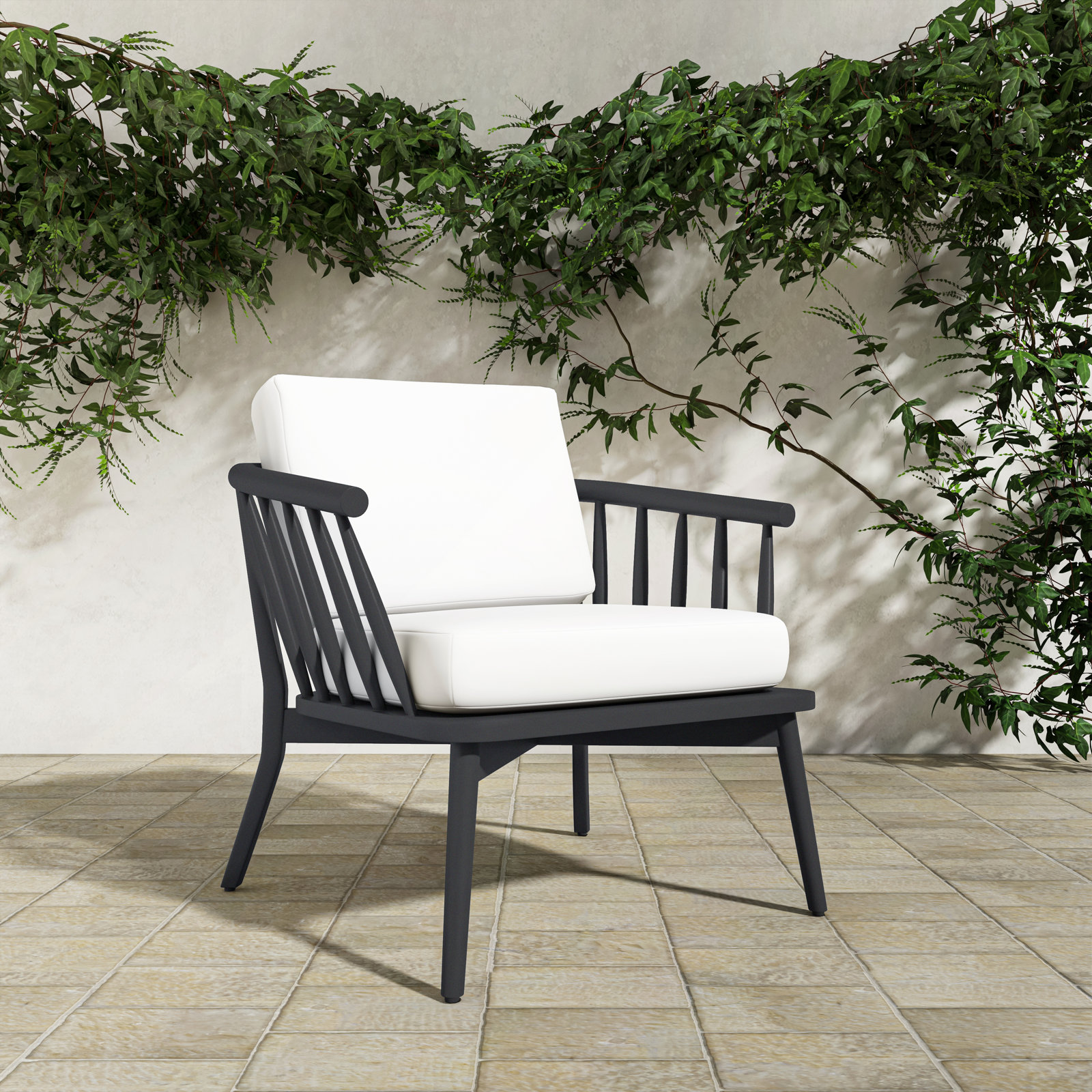 Byng Outdoor Lounge Chair Warm White