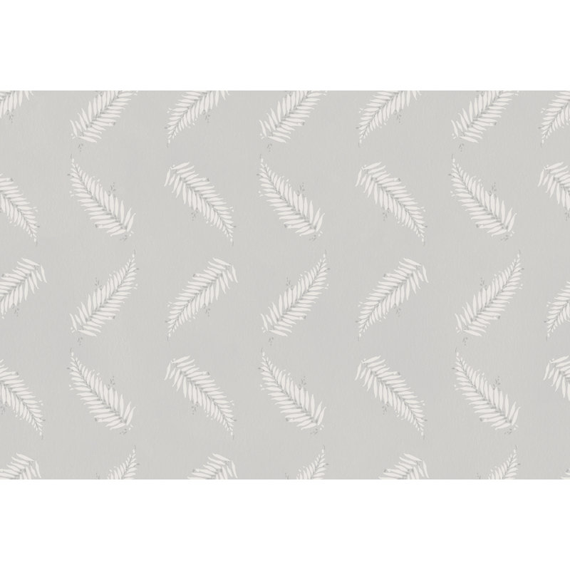 Yuki Osada Floral Wallpaper Double Roll, Gray