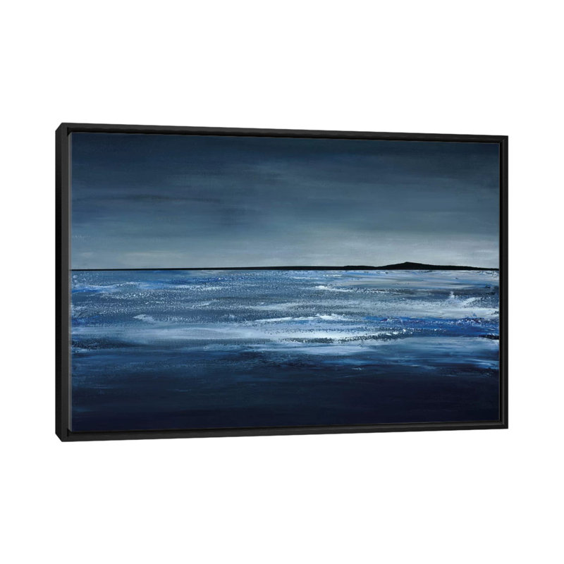 «Blue Horizon», reproduction sur toile tendue, H 18 po x l 26 po x P 1,5 po, Toile avec cadre noir