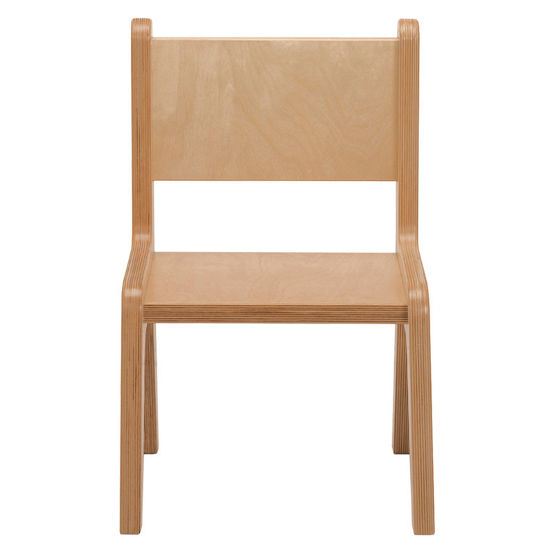 Chaise de classe standard, Naturel, 14 po