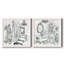 «Opulent Bath I», ensemble de 2 peintures sur toile encadrées-2079942367-2079942365
