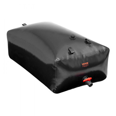 Portable Water Storage Bladder PVC Collapsible Water Tank Black