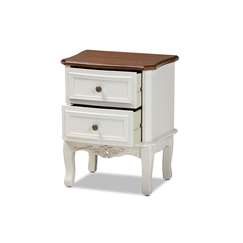 Table de chevet 2 tiroirs Earleen Juliet