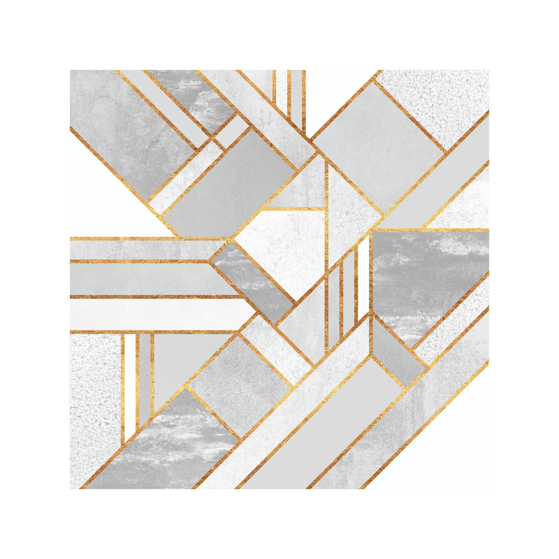 Gold City by Elisabeth Fredriksson - Print on Canvas, 66.04 cm H x 66.04 cm W x 1.91 cm D, No Frame