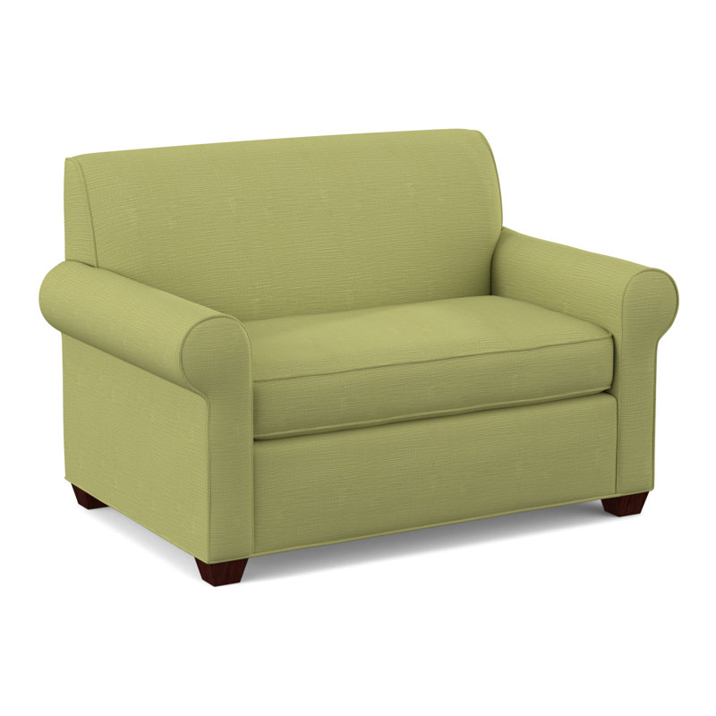 Finn Upholstered Accent Chair, Empire Mahogany, Herring Cove Aquamarine