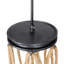 Luminaire suspendu cylindrique 1 lumière avec détails en corde